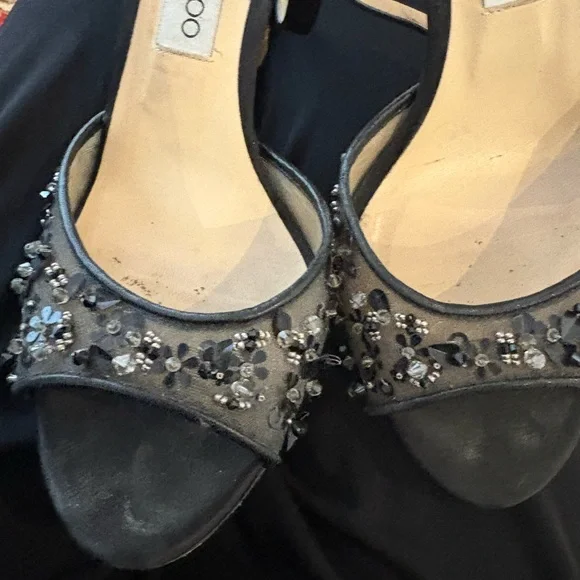 FINAL SALE - Jimmy choo glittery sandals - Picture 6 of 8